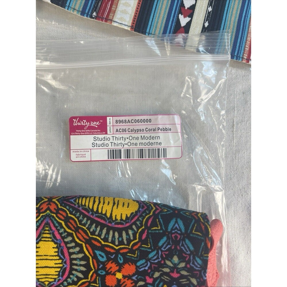 Studio Thirty-One Modern Crossbody: Calypso Coral Pebble w/Interchangable Flaps - Picture 4 of 9